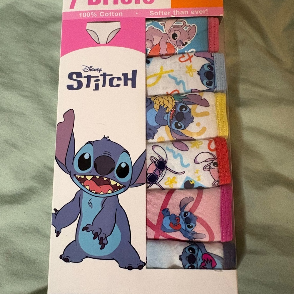 Disney Stitch Kids Underwear Set - Colorful Designs
